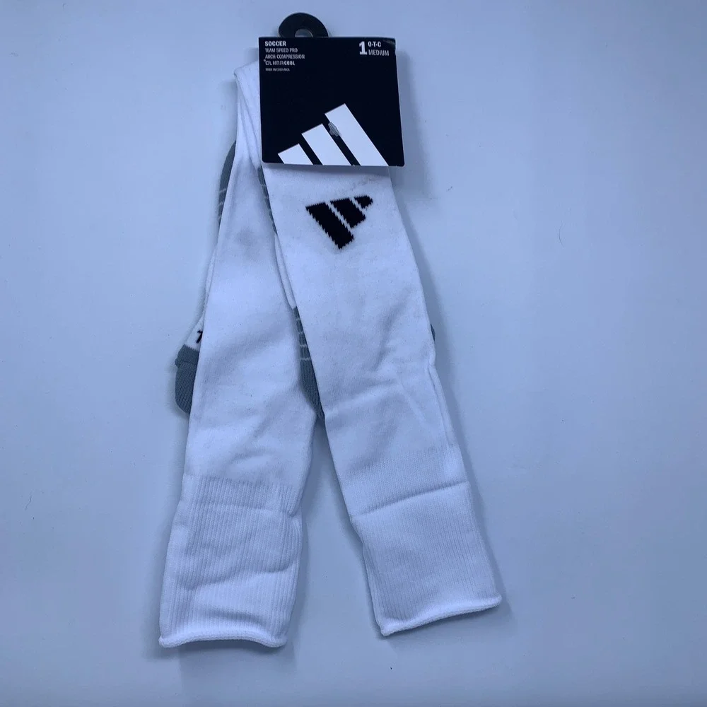 Adidas Unisex Medium White Team Speed Pro Climacool OTC Soccer Socks 5157954C